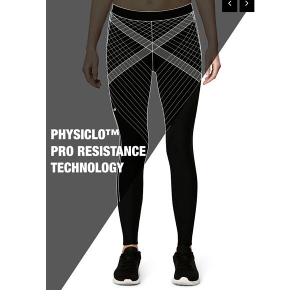 NEW Physiclo Pro Resistance Full Length Legging Tights for Women Black Size XS - Picture 1 of 9
